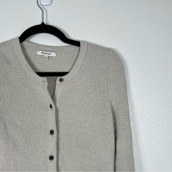 Madewell Halstead Cardigan Cream Sz XS - Picture 5 of 9